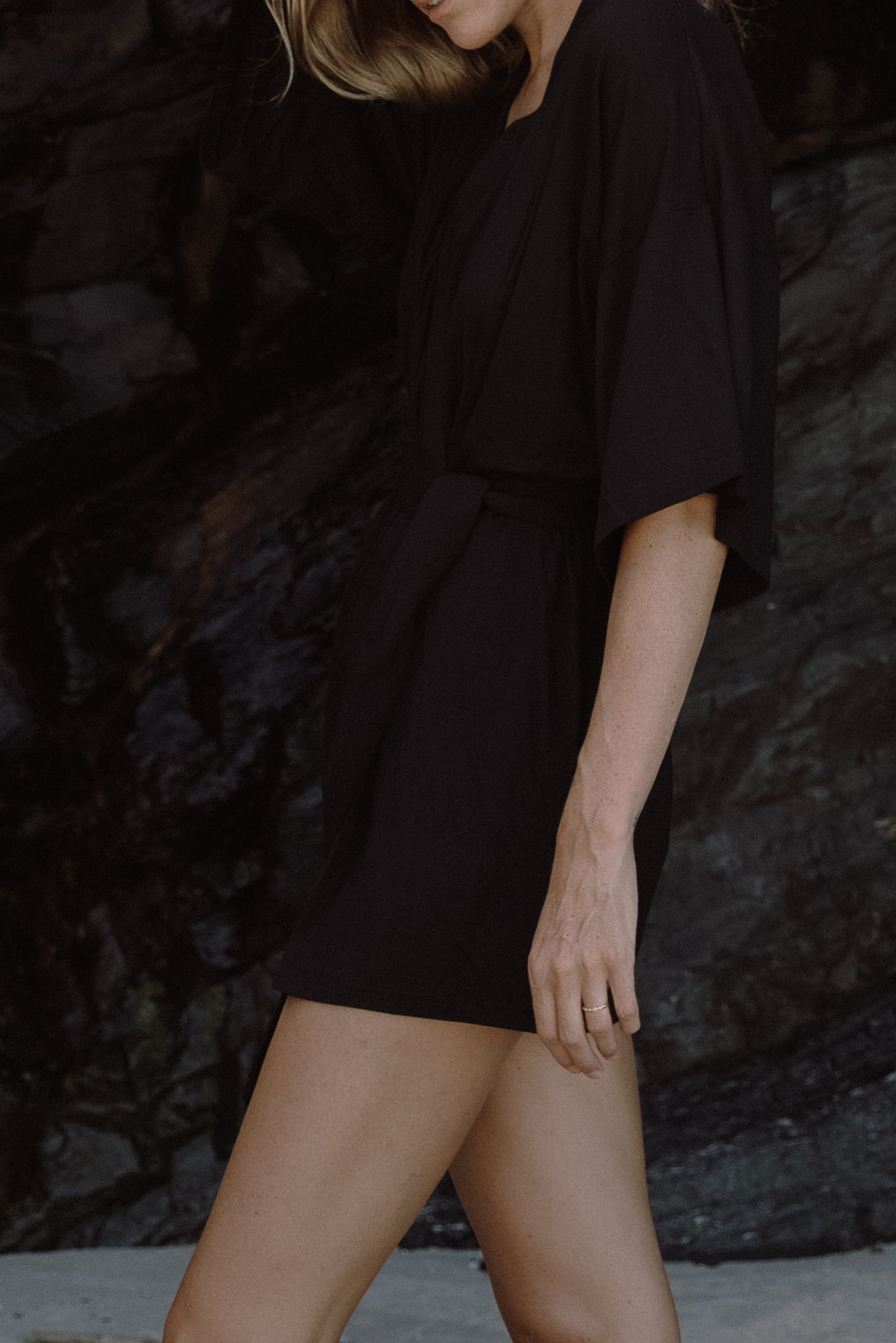Florence Wrap Dress in Black